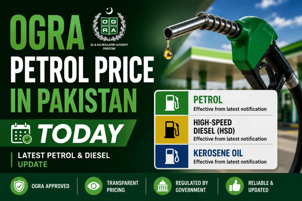 OGRA Petrol Price in Pakistan Today