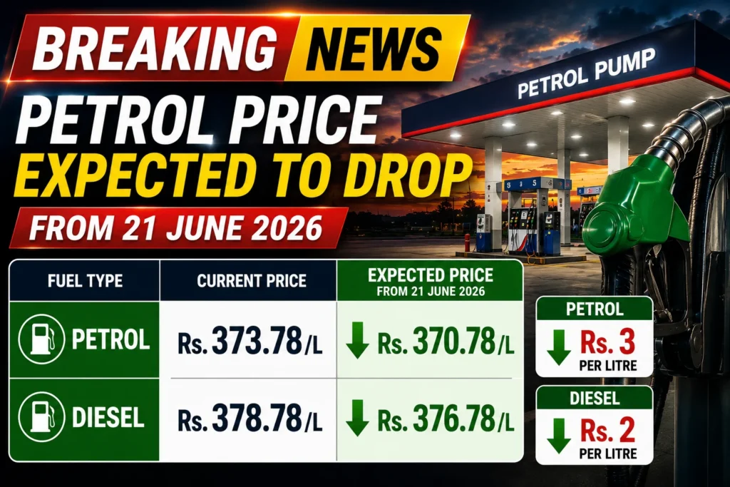 Upcoming Petrol Price from 21 June 2026
