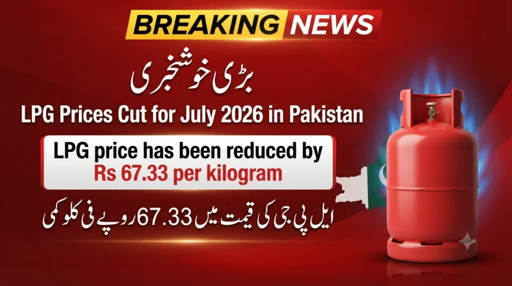 LPG Prices Cut for July 2026 in Pakistan