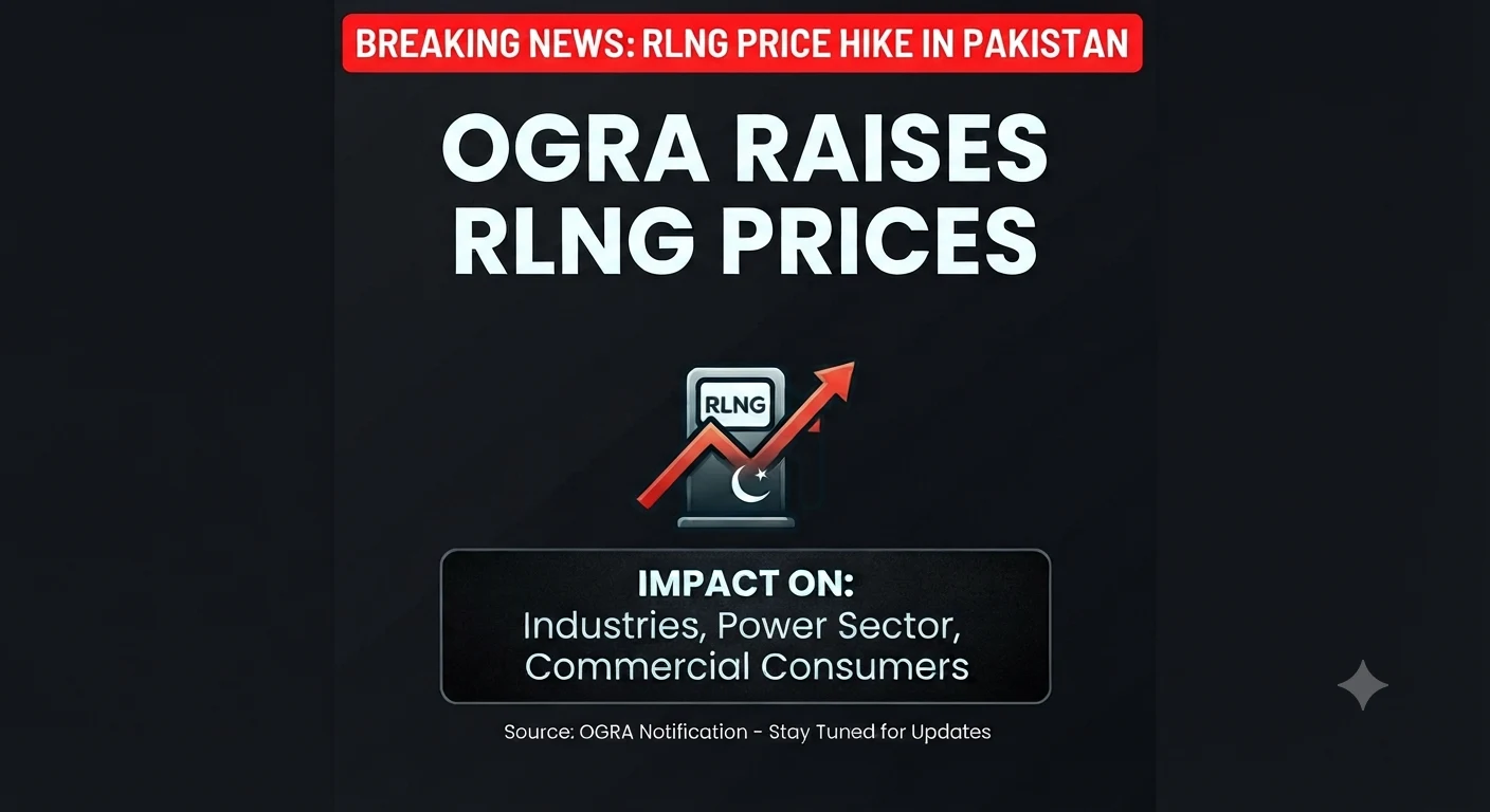 OGRA Raises RLNG Prices in Pakistan today